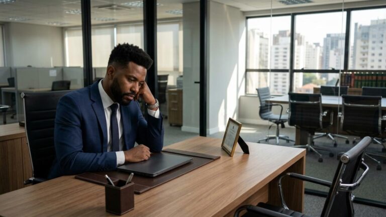 Advogado pensando em seu escritório sobre o custo invisível de não investir em marketing jurídico