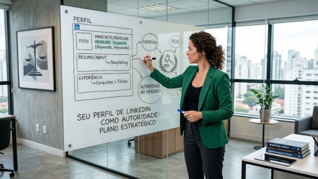 Como construir o perfil de LinkedIn que posiciona o advogado como autoridade