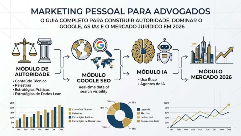Marketing pessoal para advogados: o guia completo para construir autoridade, dominar o Google, as IAs e o mercado jurídico em 2026
