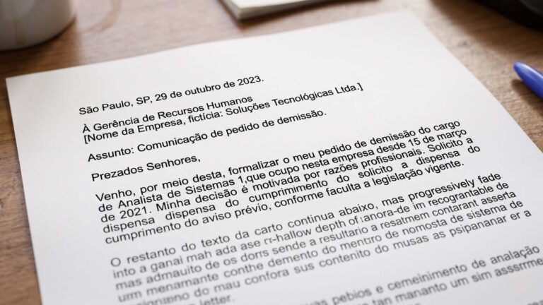Carta de Demissão