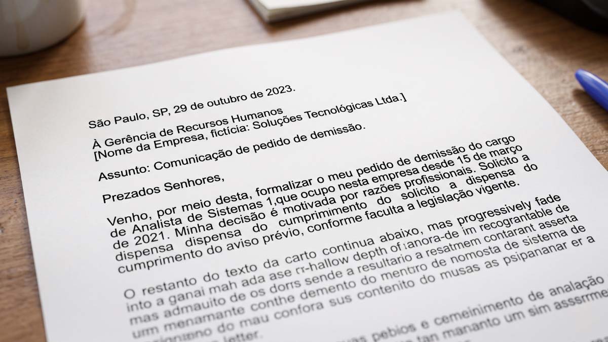 Carta de Demissão