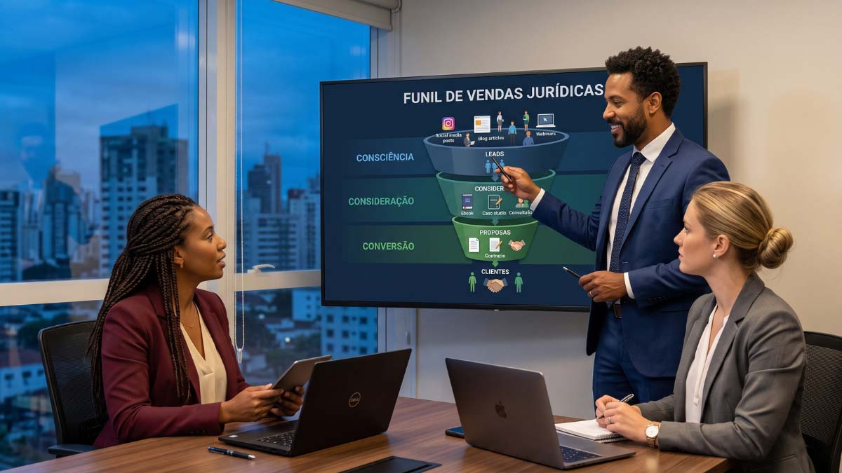 Funil de vendas para advogados: estrutura que converte leads em clientes