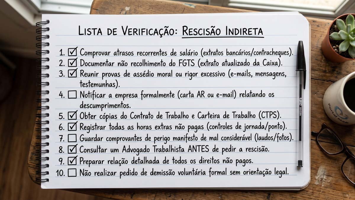 rescisão indireta como funciona