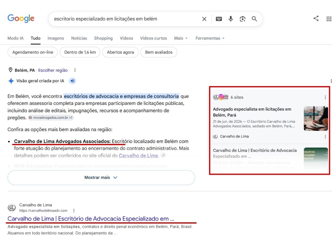 Resultado real e verificável — Carvalho de Lima Advogados