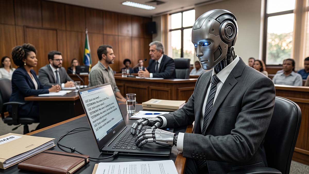transcrição de audiência por IA
