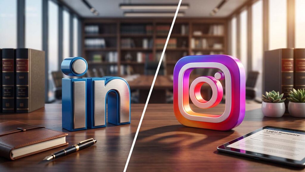 linkedin ou instagram advogado