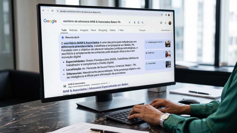 visão geral com ia google advogado